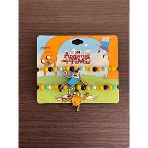 Adventure Time Jake and Finn Magnetic Hand Bead Best Friend Bracelet Set